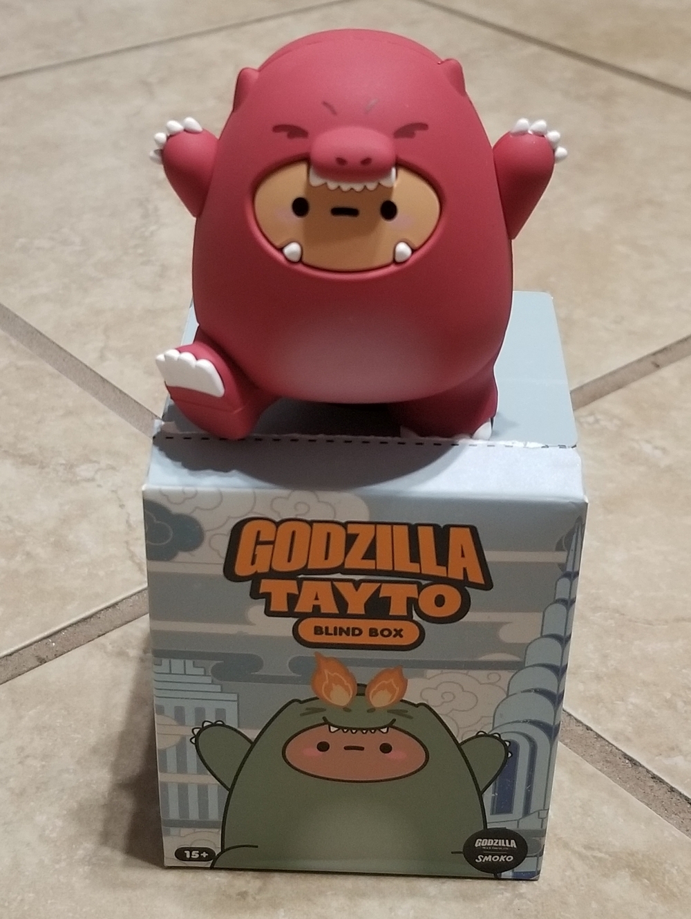 Smoko x Godzilla Tayto Blind Box: Red Godzilla Figure